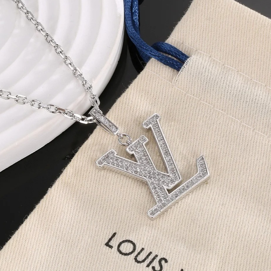 ❤️COD 17K emas asli Kalung gantung huruf berlian