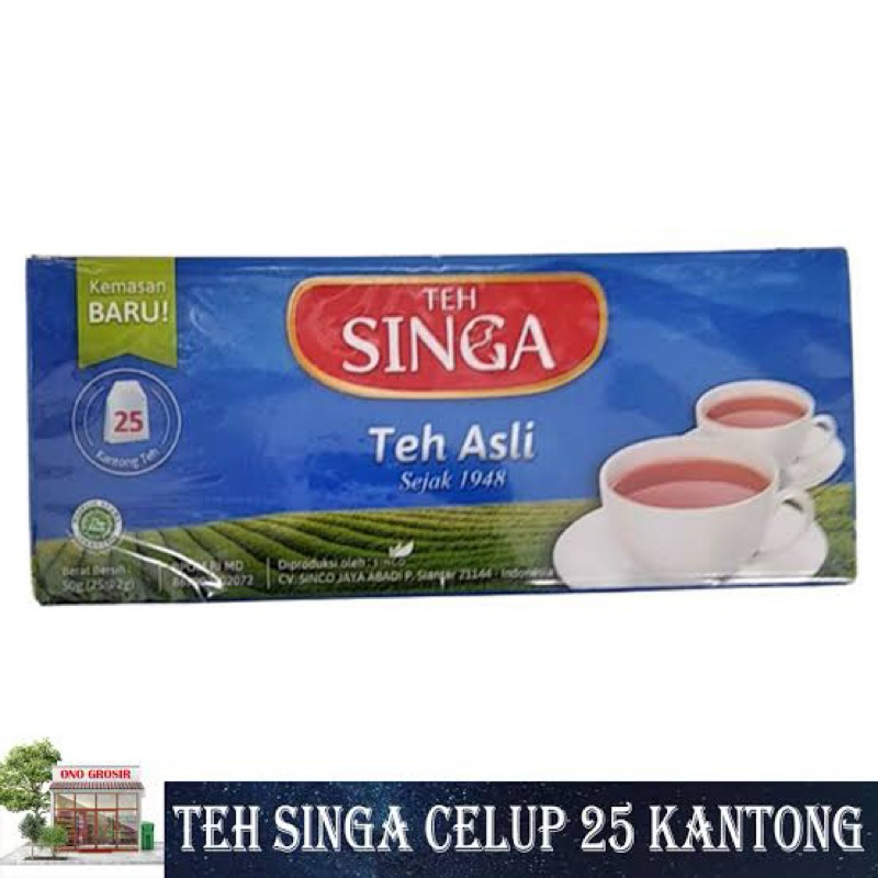 

TEH SINGA Teh Asli Celup 25 Kantong