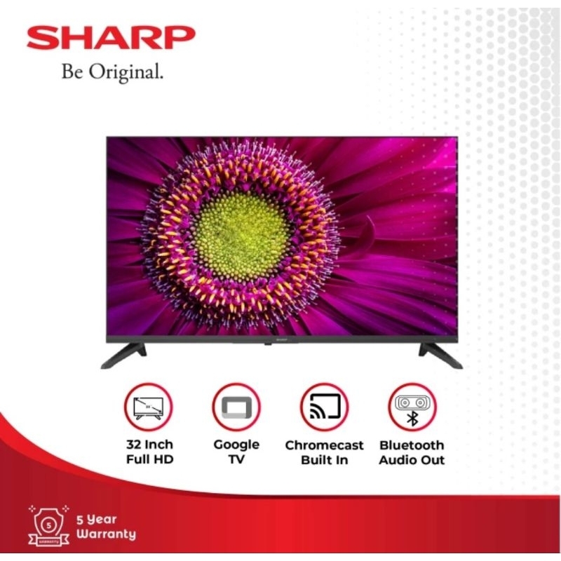 TV LED SHARP 32INCH FHD 2K GOOGLE TV 2T-C32GH3000I SHARP GOOGLE TV