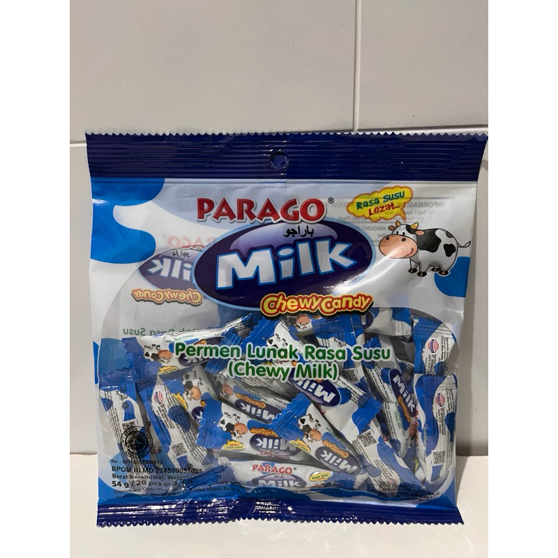 

Parago Milk Permen Lunak Rasa Susu (Chewy Candy) Exp Des 2026