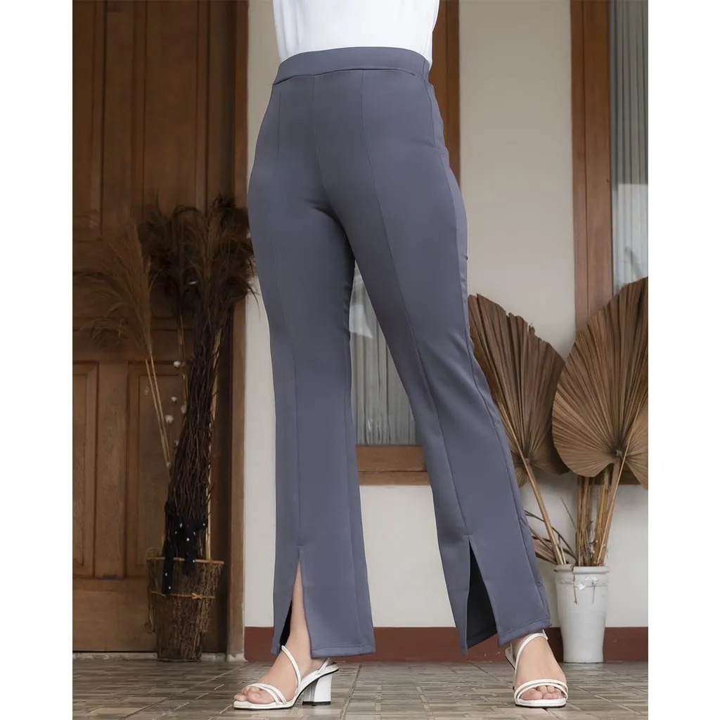 Melhar - Celana Cutbray Wanita / Celana Cutbray Scuba / Cutbray Scuba Pants Import