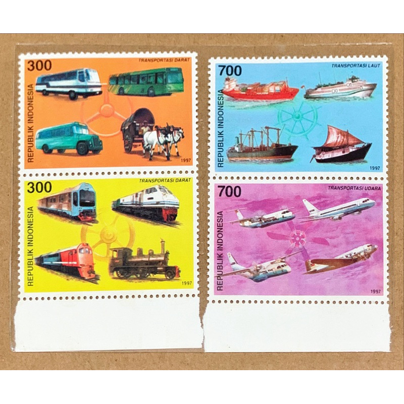 

(BA) PRANGKO INDONESIA 1997 TRANSPORTASI 4V SERIES MNH.
