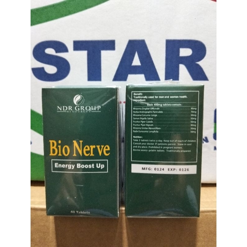 BIO NERVE " NDR GROUP " MALAYSIA  ( ORIGINAL ) 6 BOTOL