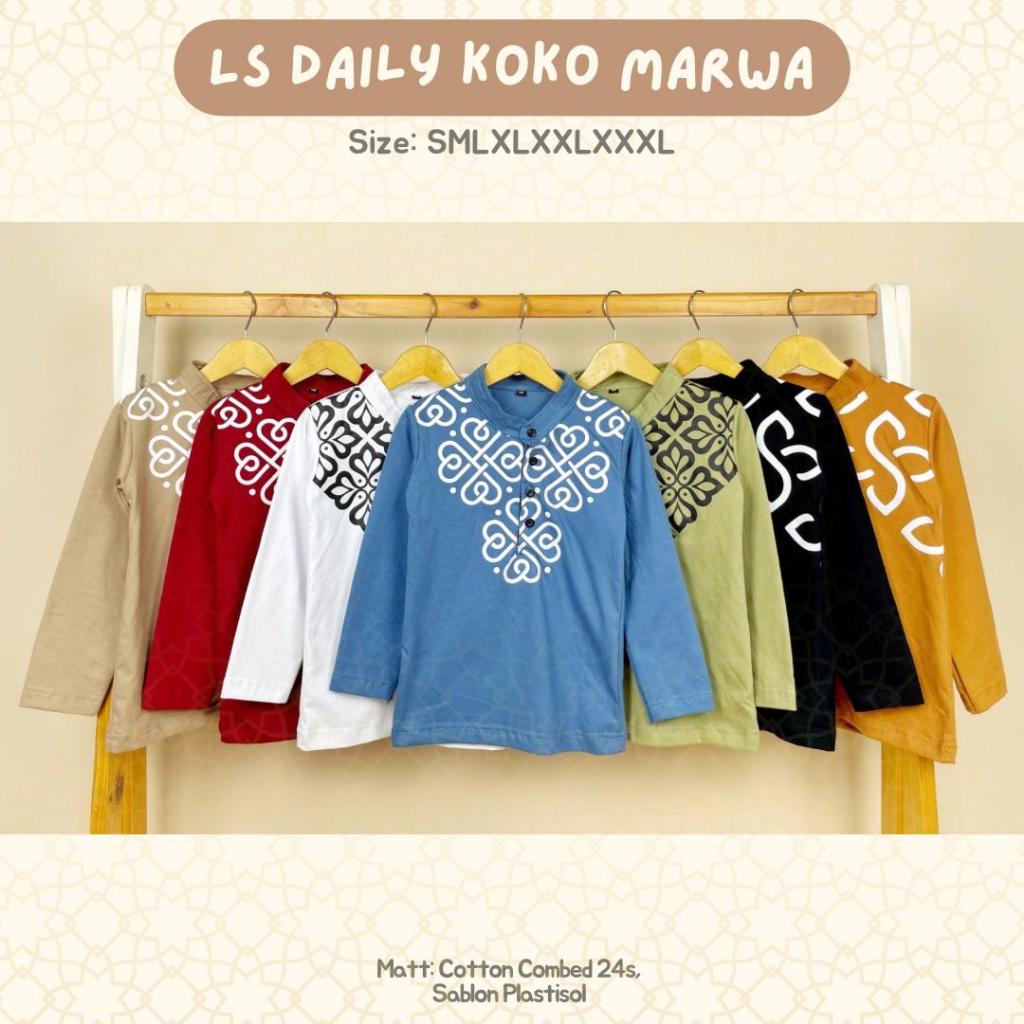 Atasan Koko Marwa - Baju Koko Lengan Panjang Anak 1-10T Pineapple Kids