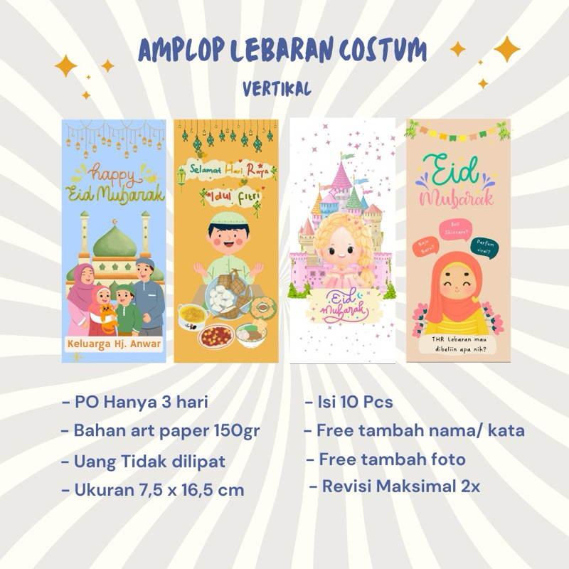 

Amplop Lebaran 2025 Costum Po 3 hari saja (vertikal)