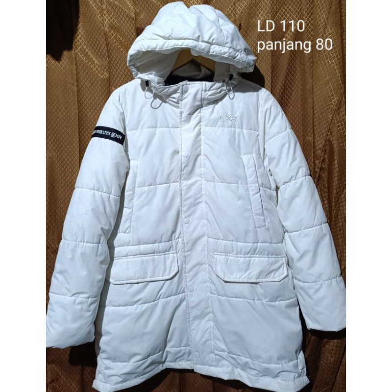 jaket winter putih jaket musim dingin putih jaket exr putih jaket gelembung hoodie putih jaket gunun