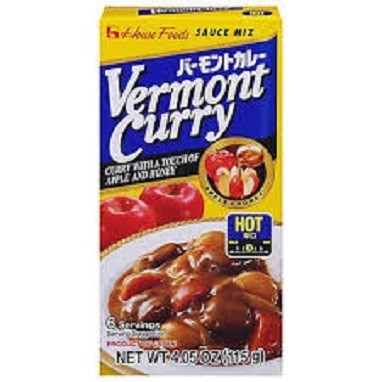 

HOUSE FOODS Vermont Curry Hot 115gr/Bumbu Kari Instan Pedas Japan