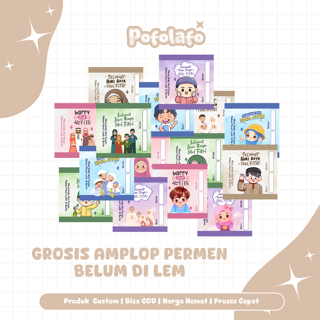 

108 PCS AMPLOP PERMEN BLM DILEM GROSIR AMPLOP PERMEN AMPLOP LEBARAN PERMEN
