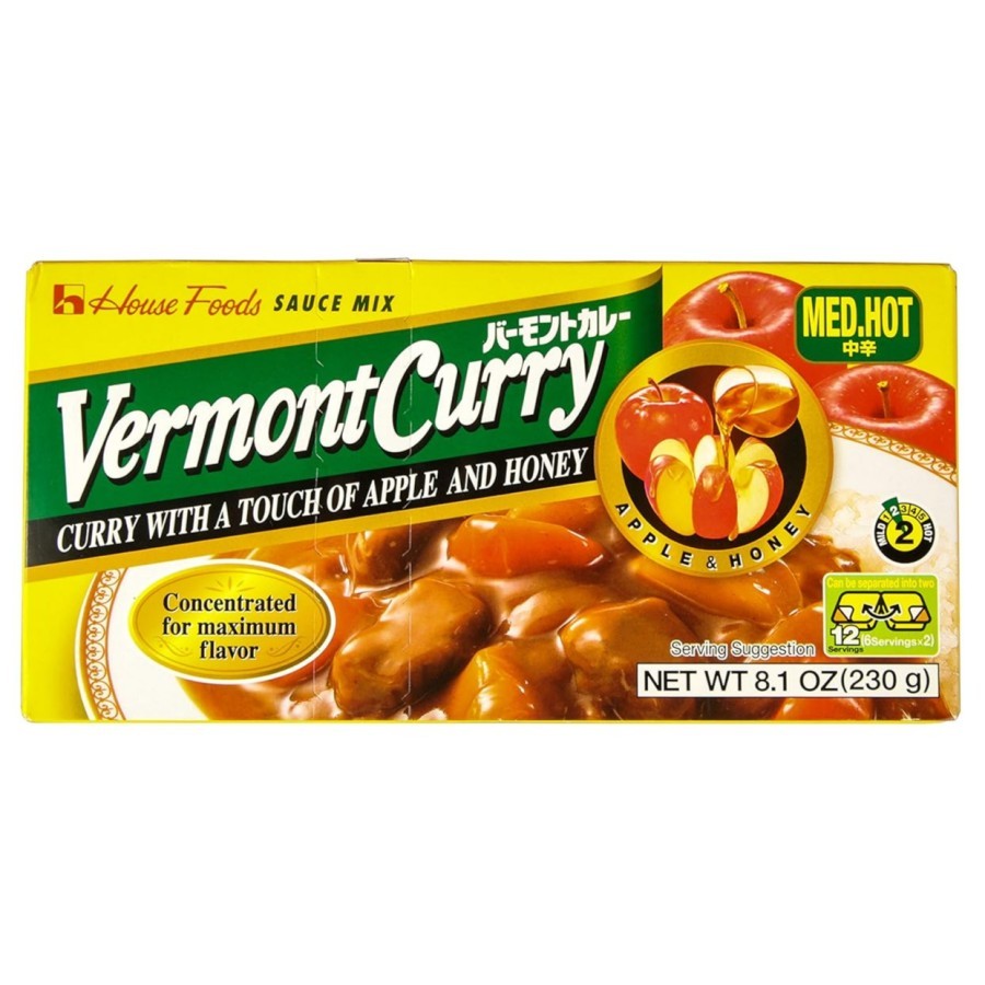 

HOUSE Foods Vermont Curry Medium Hot/Bumbu Kari Instan Medium Hot 230gr