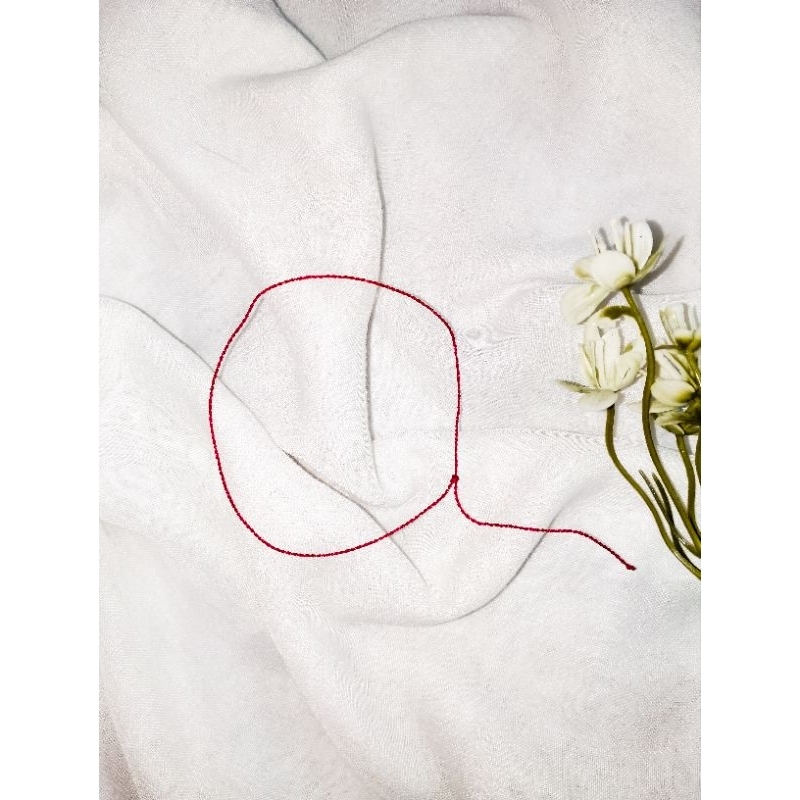 GELANG TALI MERAH SUPER TIPIS 0,5MM EKSTRA THIN // GELANG TALI // GELANG ANGLE // GELANG TALI MERAH 