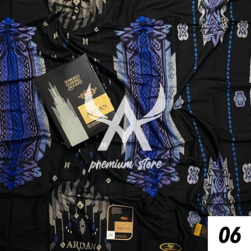 Original Sarung Ardan SGJ Gold Songket Printing