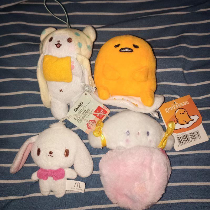 Ganci keychain sanrio marumofubiyori gudetama cogimyun sugarbunnies