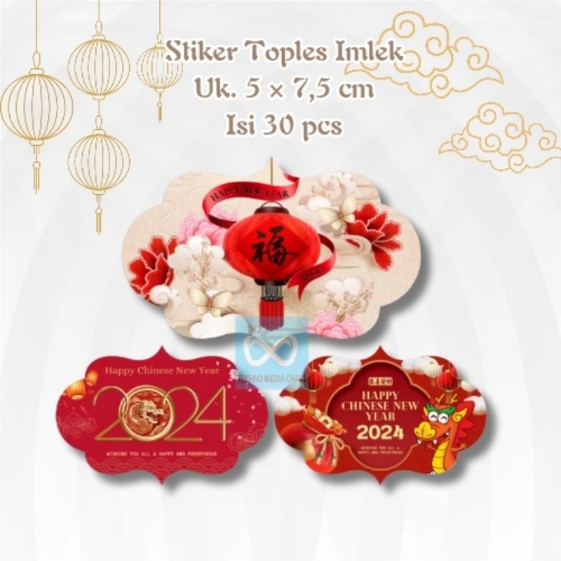 

Stiker Toples Imlek Uk. 5 x 7.5 cm Isi 30 pcs