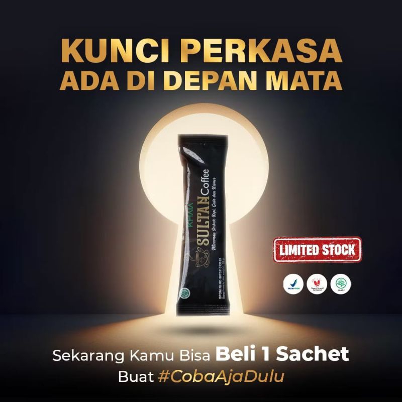 

[ 1 Sachet ] Sultan Coffee Eceran Kopi Sultan Sachetan