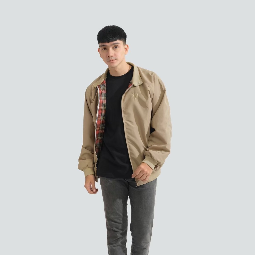 Localborn Jaket Harrington Cream