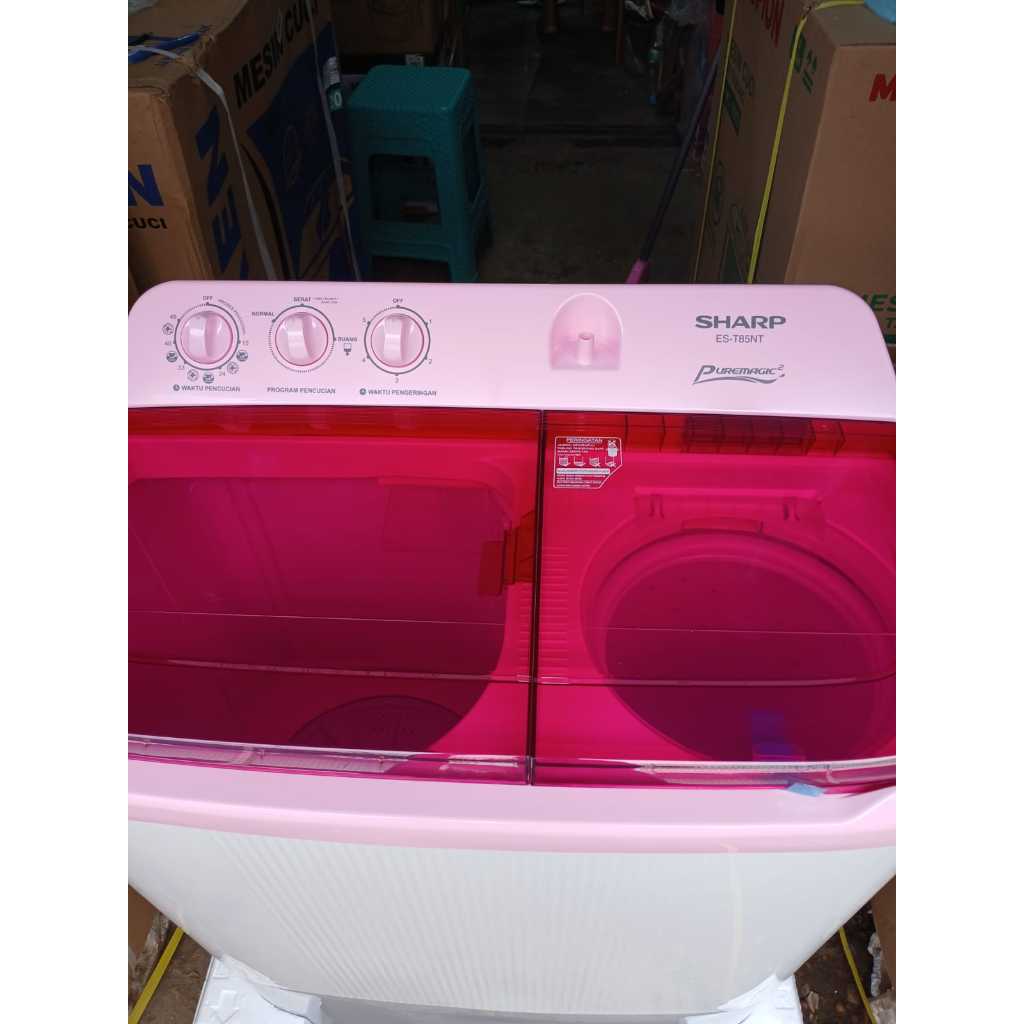 Mesin Cuci Sharp EST 85 NT Kapasitas 8 KG Super Aquamagic