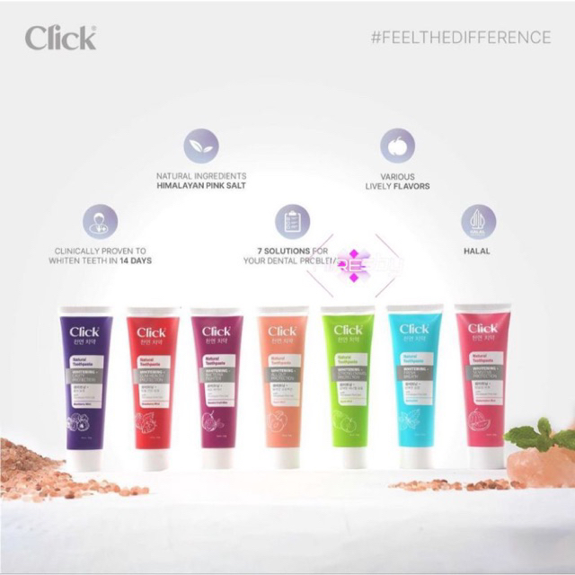 CLICK NATURAL TOOTHPASTE WHITENING