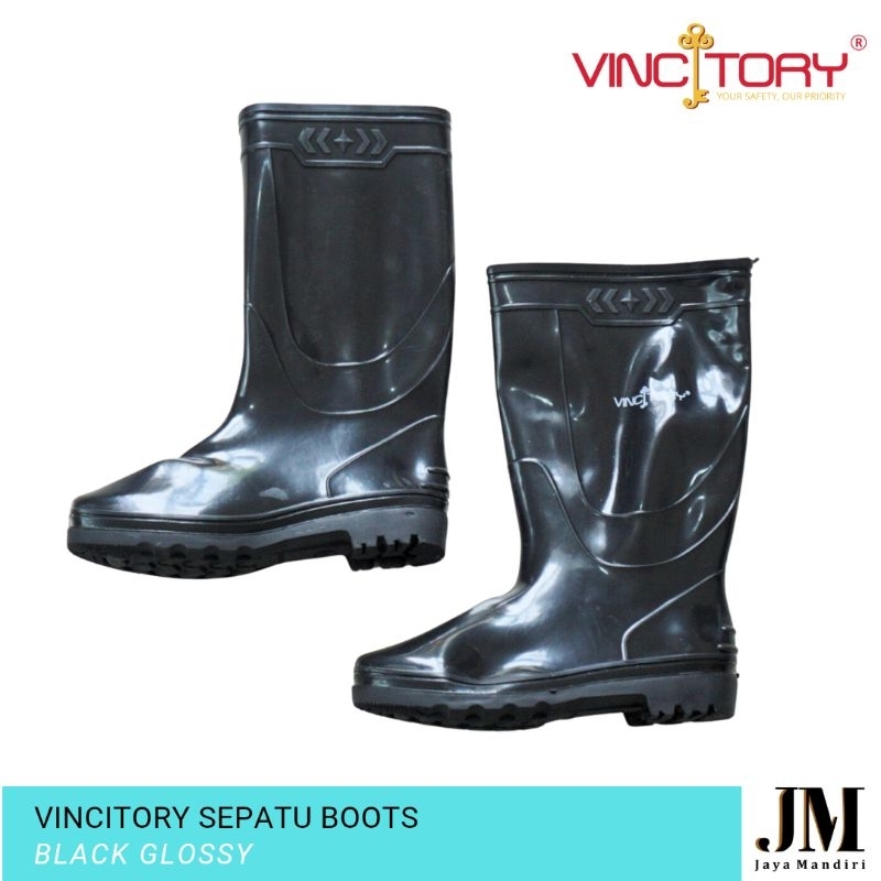 CUCI GUDANG Sepatu Boots Hitam Karet Sepatu Boot Proyek Tinggi Pendek Karet Safety Boot 2836 2841