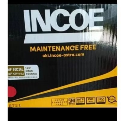 Aki mobil accu mobil aki kering 80D26L Incoe kering NX110-5L