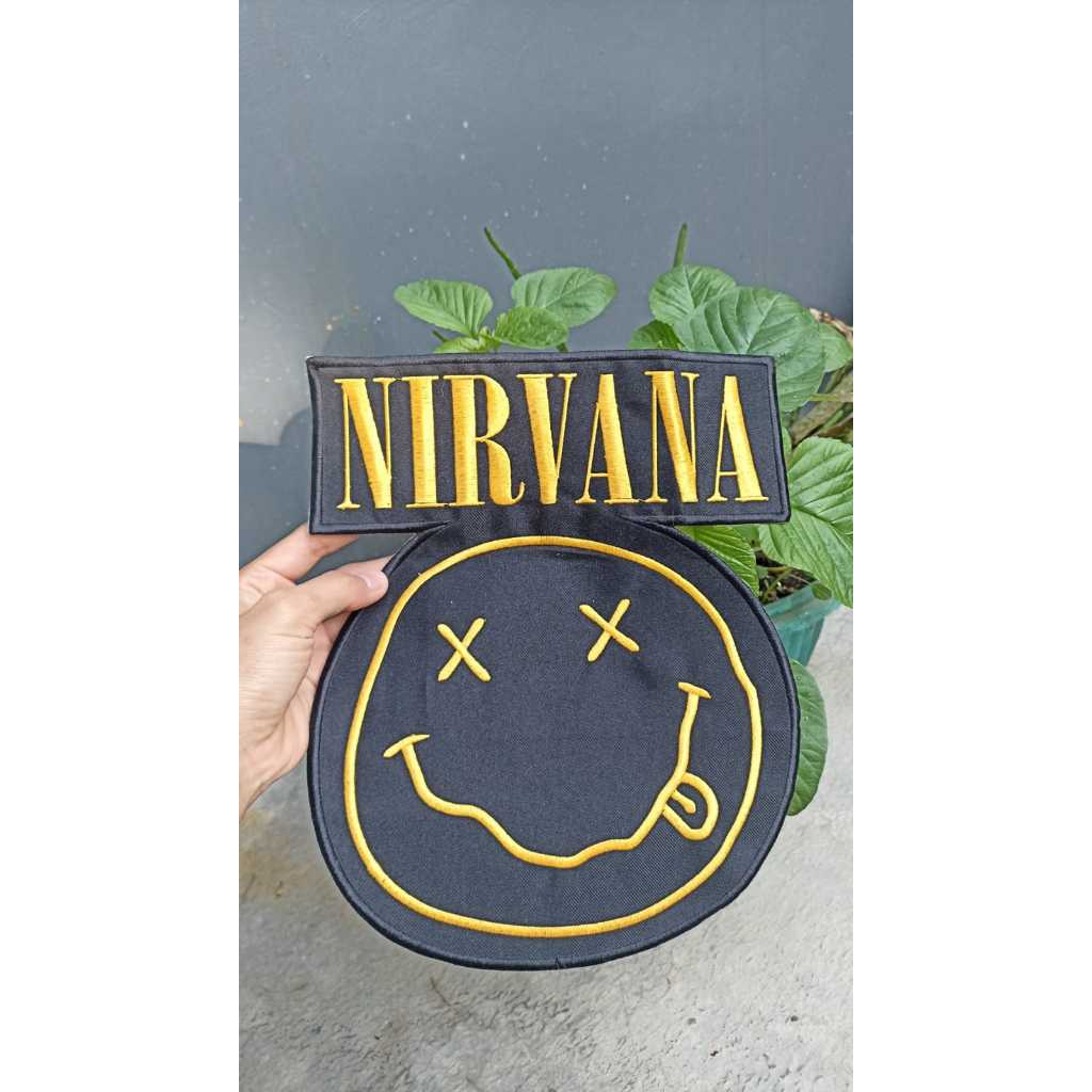 Back Patch Bordir Besar Jaket Nirvana
