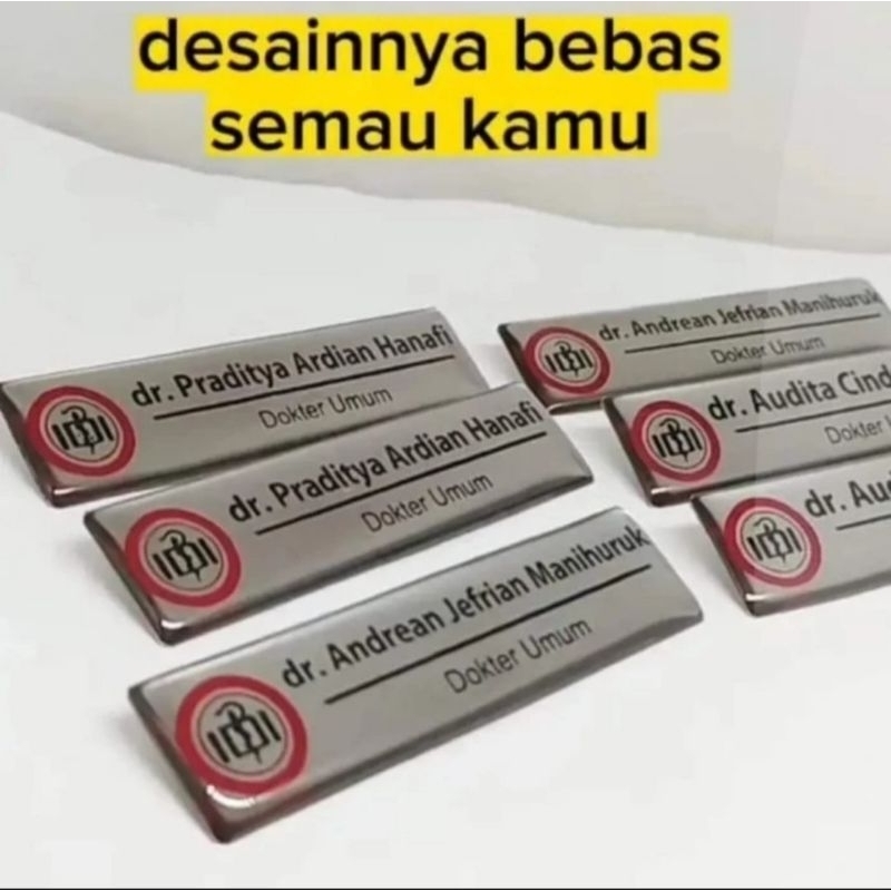 

Name tag/Nama Dada Custom