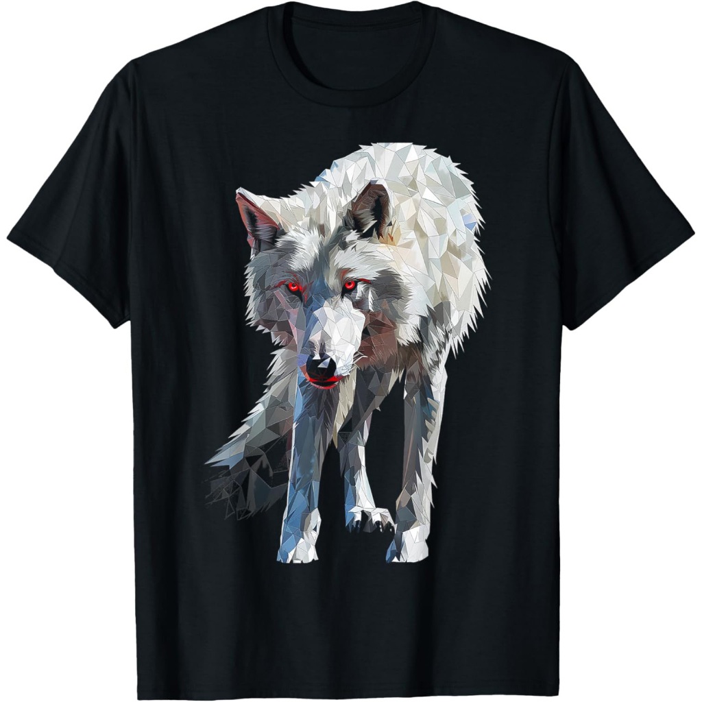 Kaos Motif Hewan Serigala Arktik Kaos Serigala Arktik