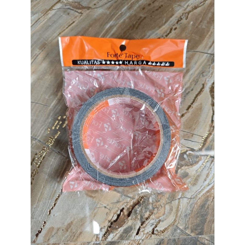 

Cloth Tape Hitam Forte / Lakban kain 23mm x 12m