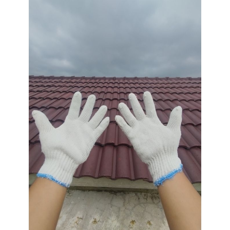 Sarung tangan Rajut Putih B.4, B.5, B.6 serbaguna, sarung tangan rajut rekondisi