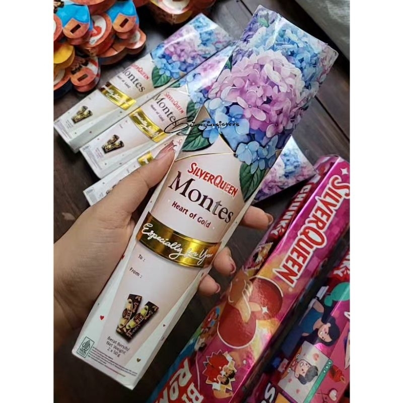 

Ready Special Valentine Coklat Buket Silver Queen Montes Bunga