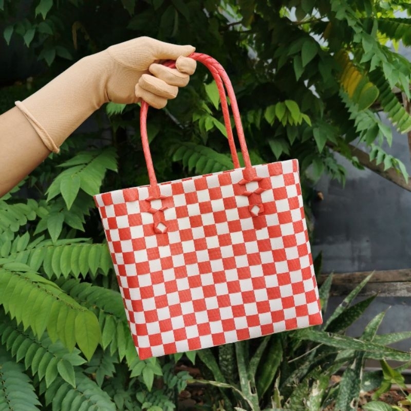 RK Tas Anyam Plastik / Tas Jinjing Belanja
