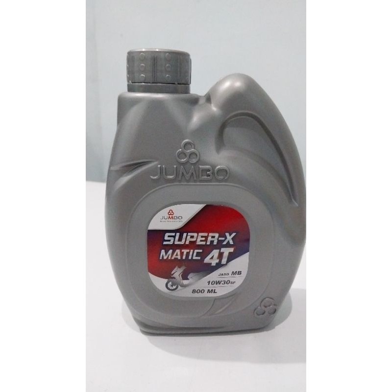 OLI JUMBO SUPER X 4T 10W-30 0,8L / OLI MESIN JUMBO SUPER X 4T 10W-30 0,8L