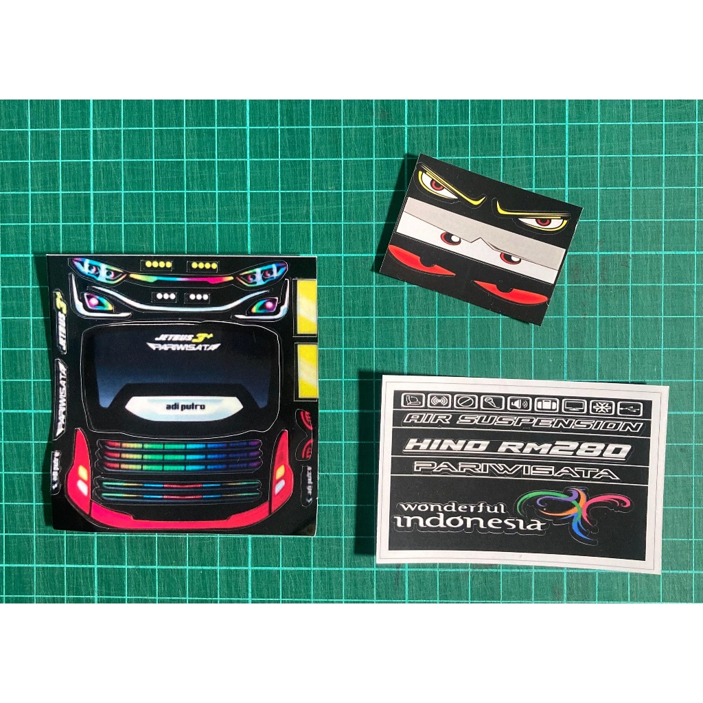 Stiker Miniatur Lampu Bus JetBus 3+