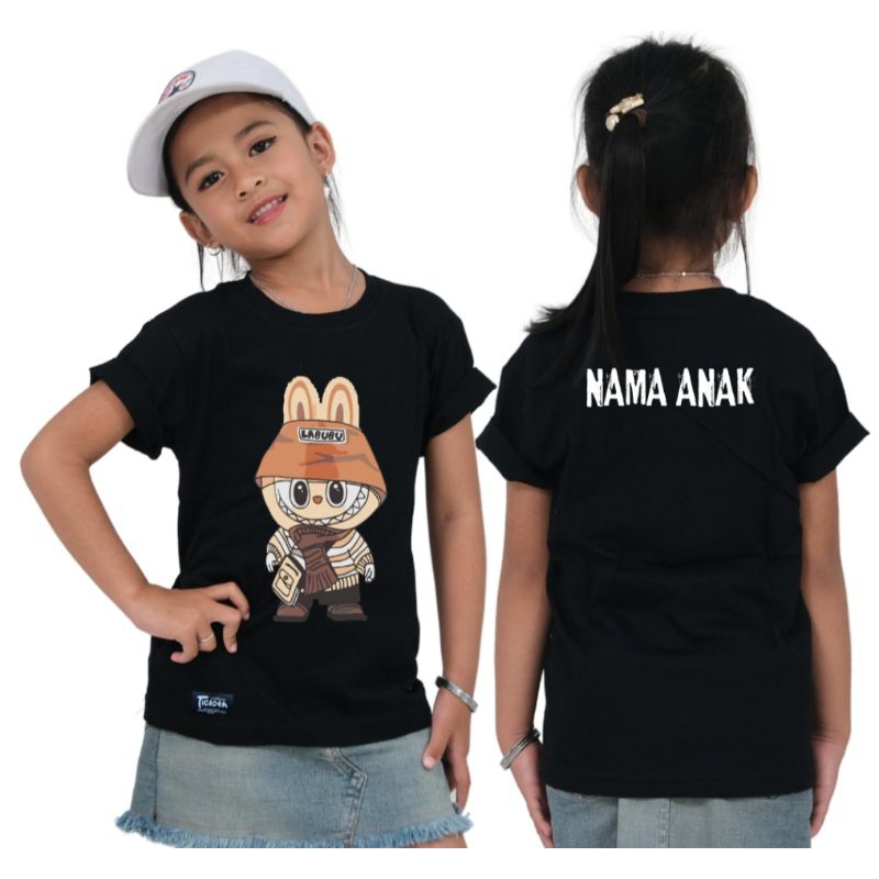 KAOS ANAK LABUBU / KAOS NAMA LABUBU / KAOS CUSTOME ANAK/ KAOS NAMA + GAMBAR /KAOS CUSTOME ANAK PENDE
