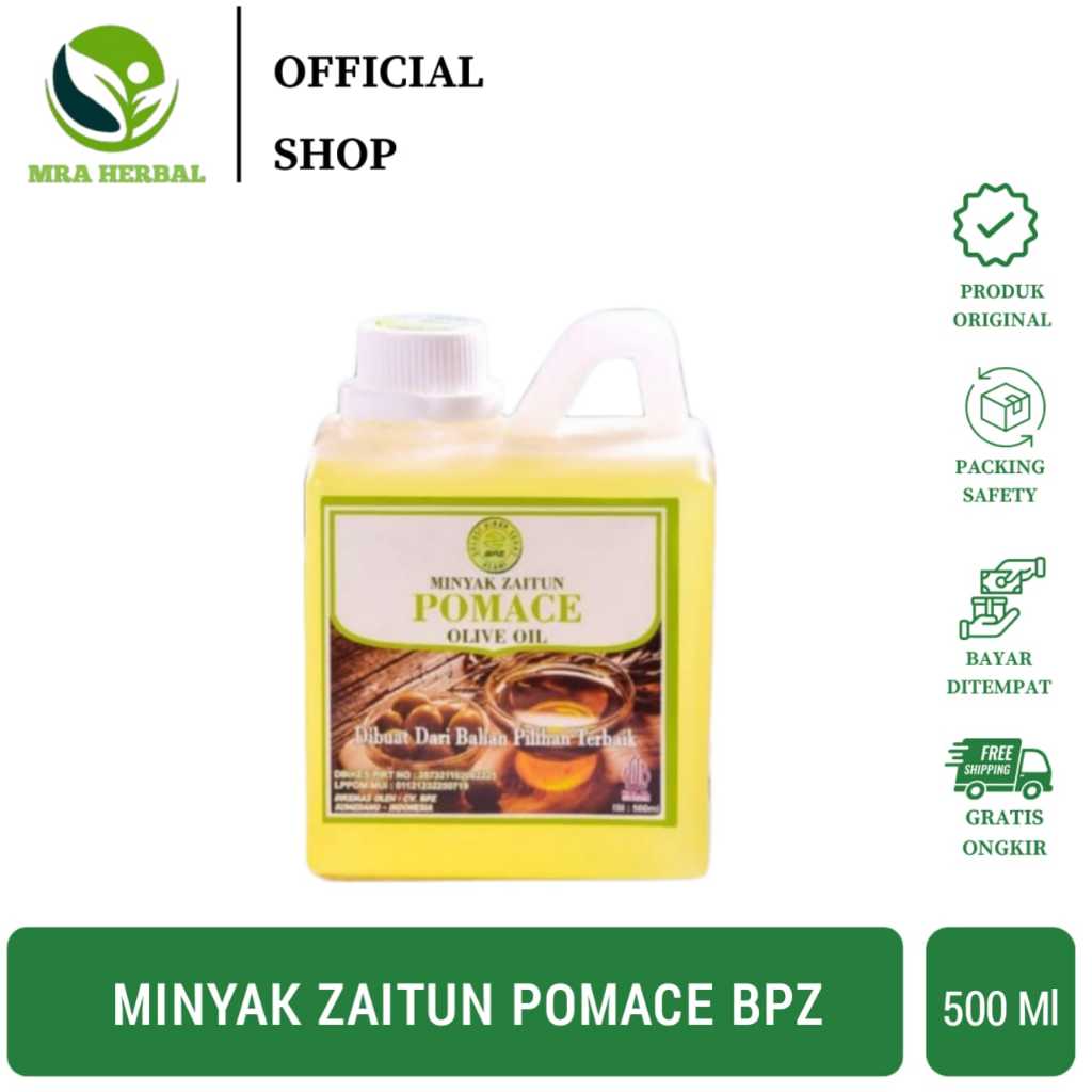 

Minyak Zaitun Pomace | Bpz Pomace Olive Oil | Minyak Zaitun Extra Virgin Evo 500 Ml