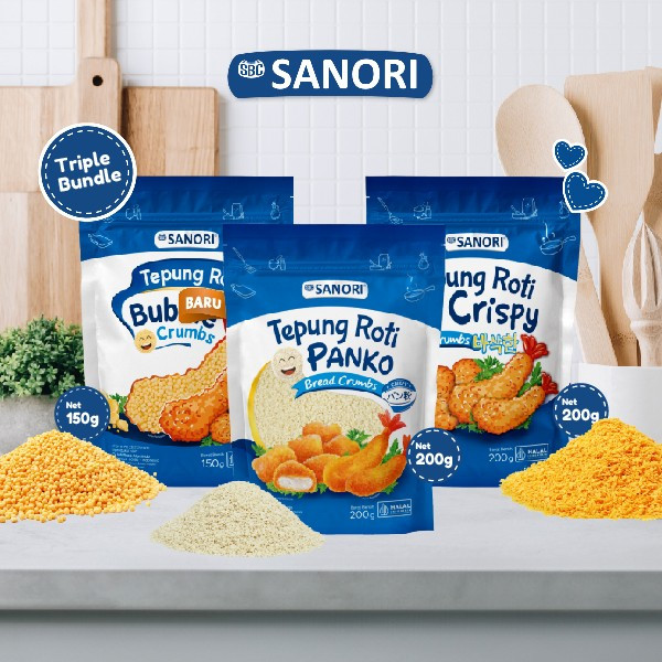 

Tepung Roti Crispy , Bubble , Panko SBC Sanori/tepung panir