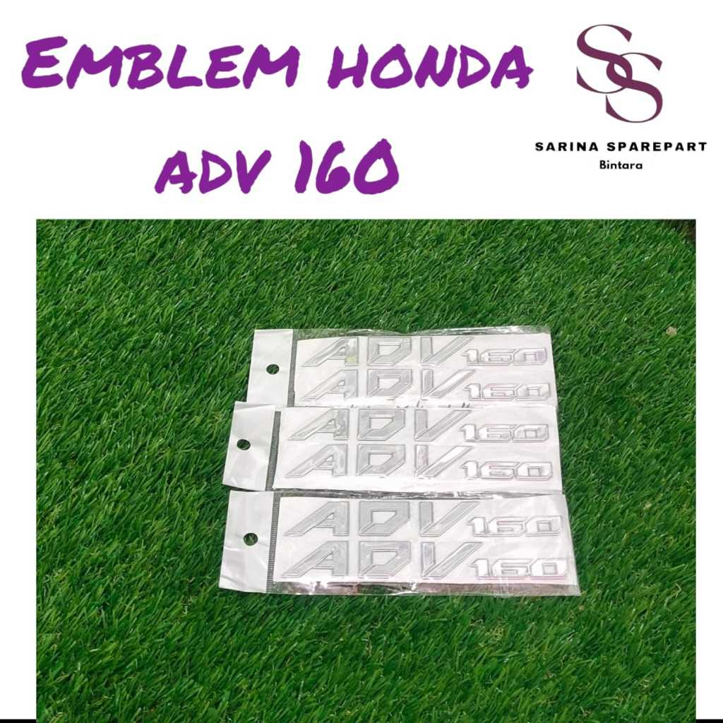 Emblem Tulisan ADV 160 Emblem Timbul 3D ADV 160 Logo Timbul ADV 160 Stiker Emblem ADV 160