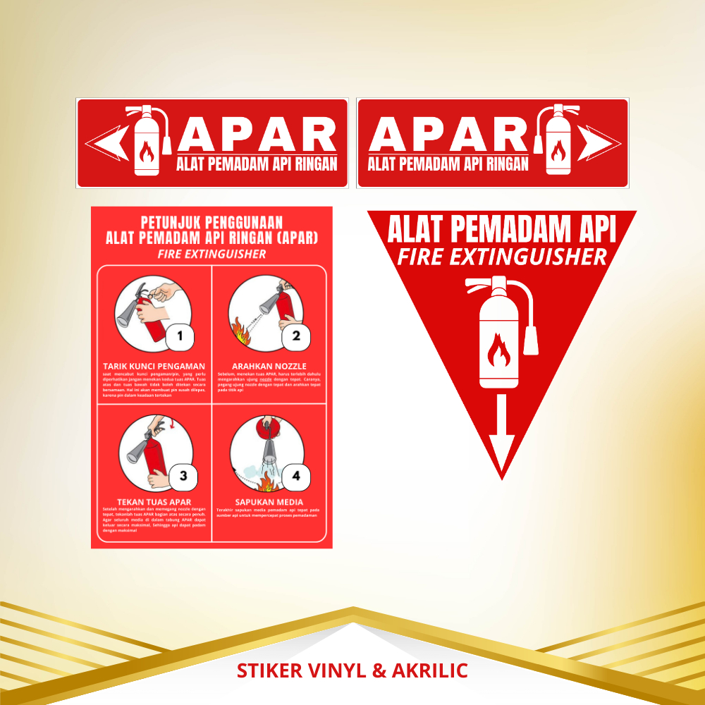

Stiker Vinyl APAR Vinyl Tahan lama Dan Anti Luntur