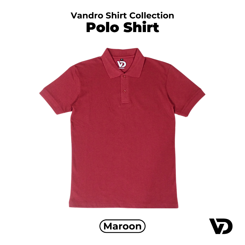 Vandro Polo Shirt Maroon Kaos Kerah Lacoste
