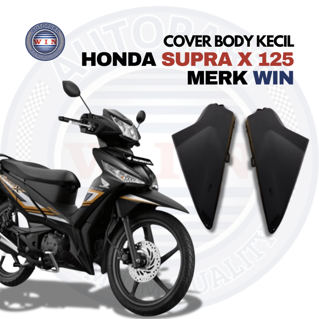 Cover Body Kecil Supra X 125 Hitam || Cover Body Kecil Supra X 125 Lama Hitam 2007 New Batman Merk W