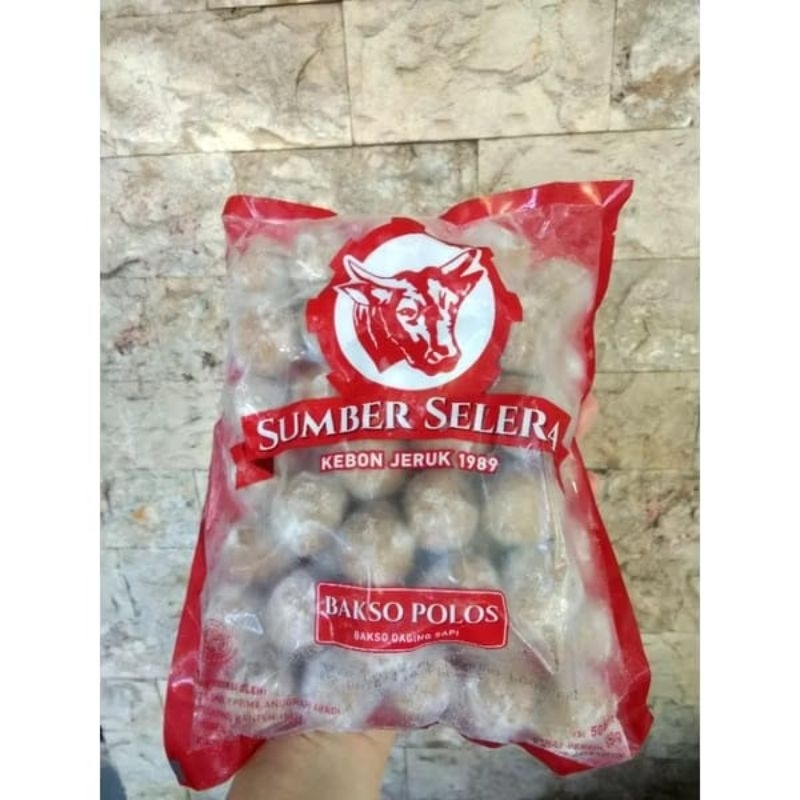 

Bakso daging sapi polos isi 50 (750gr) by Sumber Selera