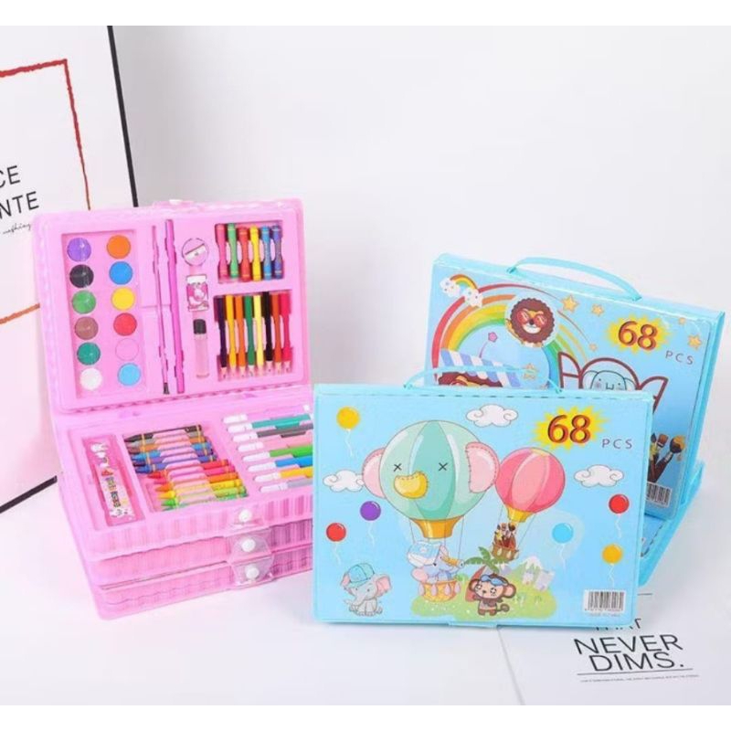 

crayon pensil warna set 68pcs murah