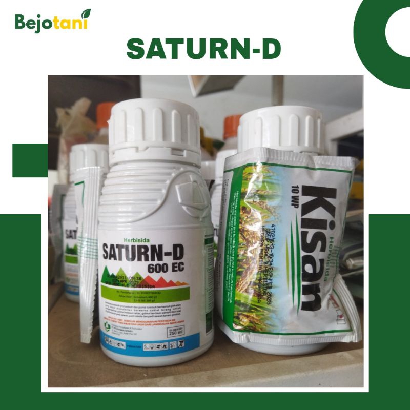 SATURN-D 600EC 250ml/500ml Herbisida Pengendali Gulma Pembasmi Rumput Sawah
