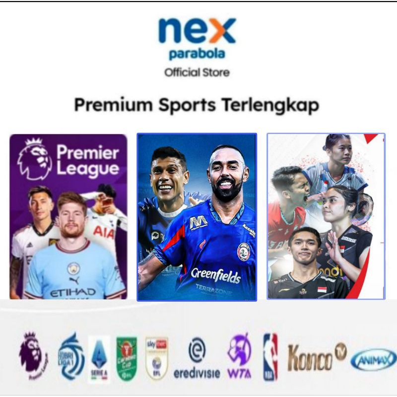 Paket liga inggris paket liga 1 paket Nex parabola | kuota XL