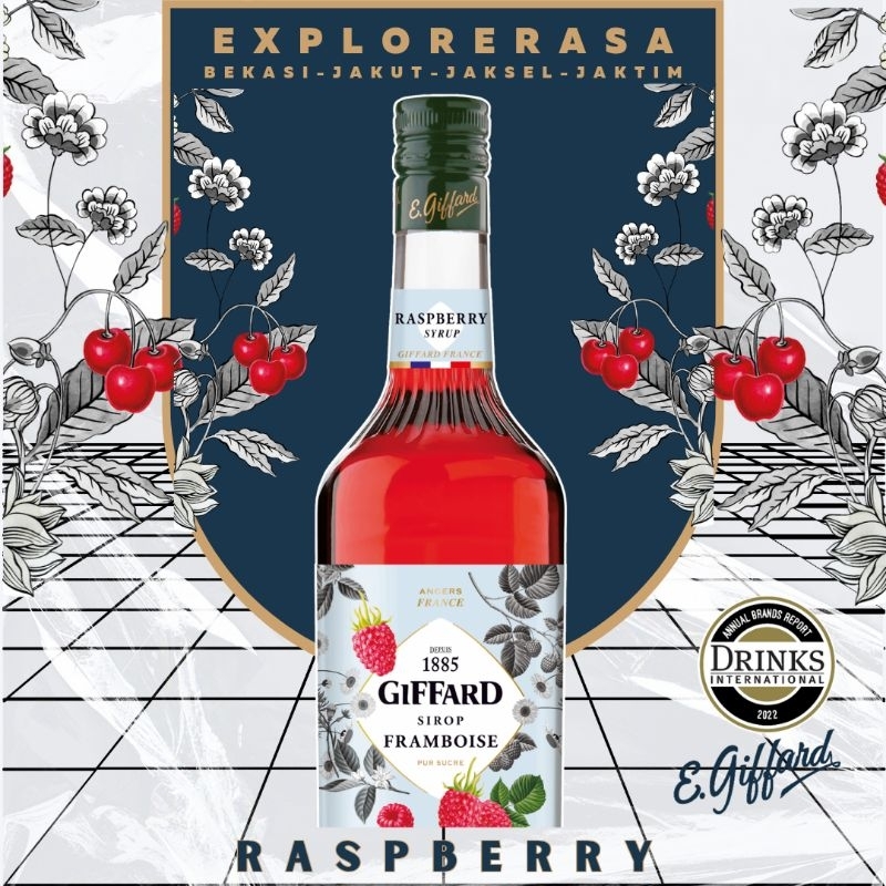 

Giffard syrup rasa Raspberry 1liter