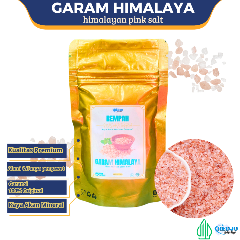 

Garam Himalaya Himalayan Pink Salt Himsalt 100 gr Bumbu Masak kemasan 100gram hemat berkwalitas