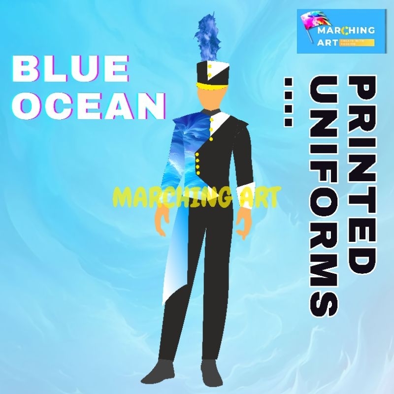 Kostum Print Hybrid Marching Band Drum Band SD SMP SMA Umum