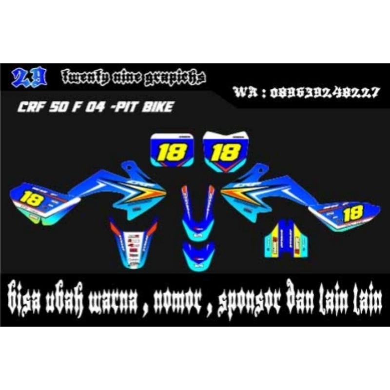Sticker Decal CRF 50 F Mini Trail Full Body Costume Design