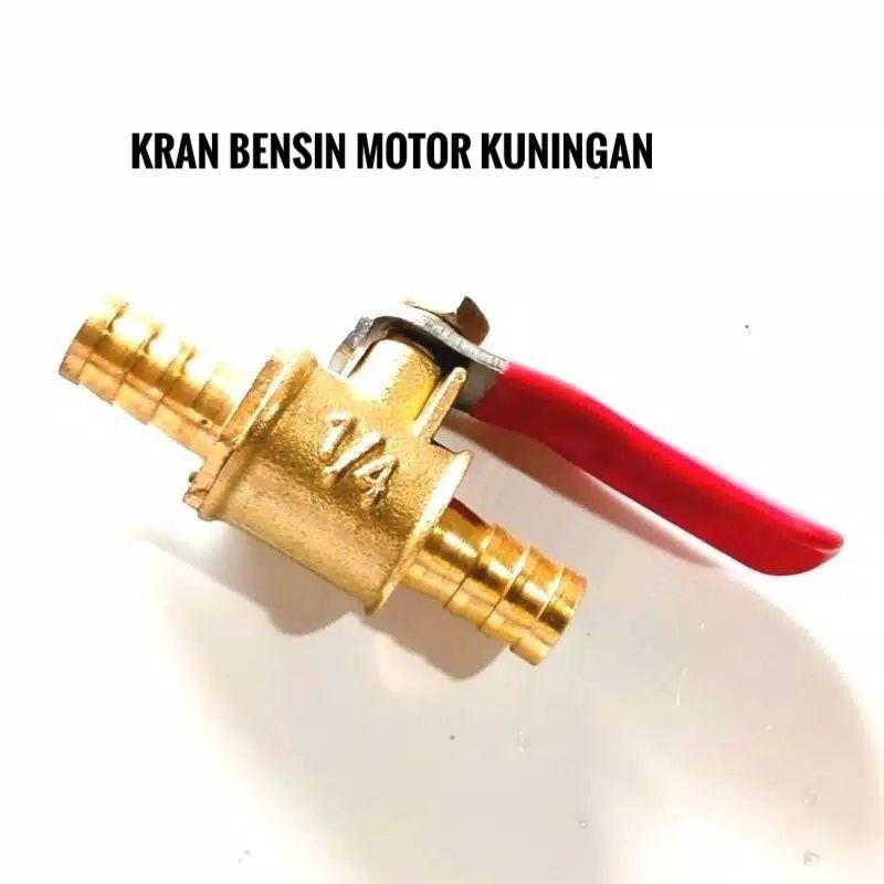 Kran Bensin 1/4 Kuningan / Kran Minyak / Keran Bensin