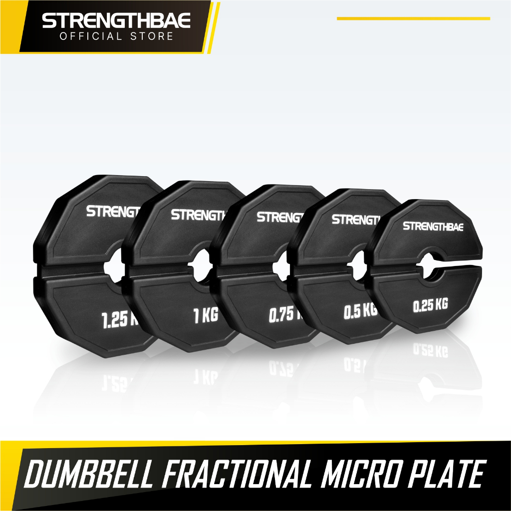 Dumbbell Fractional Micro Plate STRENGTHBAE Plat Beban Dumbel 0,25kg 0,5kg 0,75kg 1kg dan 1,25kg