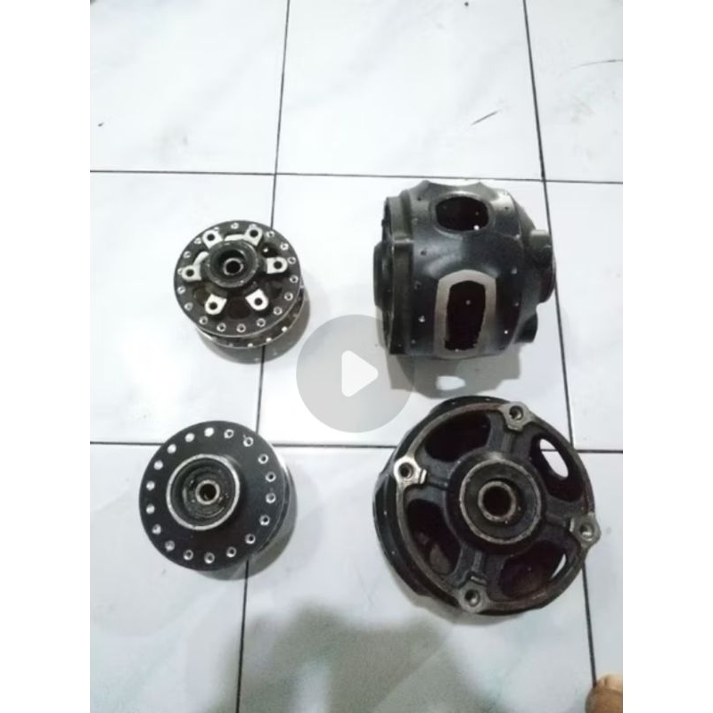 Tromol Depan Belakang Tiger Revo bubut